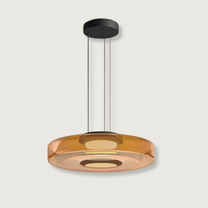 Hanglamp Glas LED Amber Groen Grijs Meerdere Lagen Woonkamer Eetkamer Keuken Moderne Plafondlamp Bauhaus Sfeer