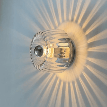 Wandlamp Glas E14 Metaal Transparant Hal Slaapkamer Bauhaus Wandverlichting Retro Design