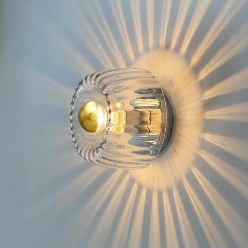 Wandlamp Glas Scandinavisch Bauhaus Metaal E14 Woonkamer Gang Trap Modern