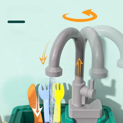 Interactieve Speelkeuken met Waterpomp en Spoelbak voor Fantasievol Rollenspel
