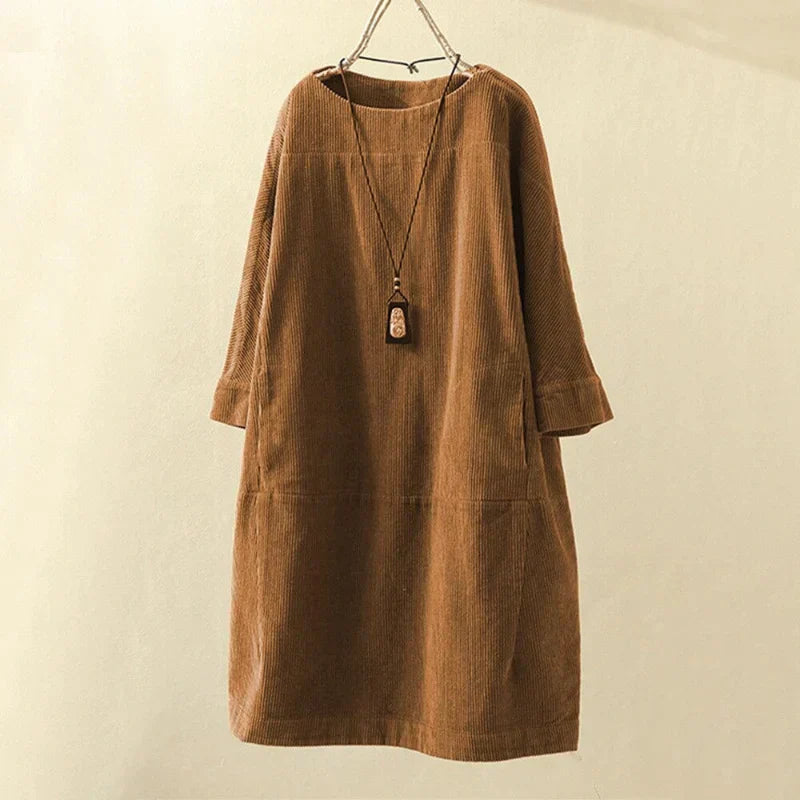 Dames Corduroy Trui Lange Mouw Corduroy Top