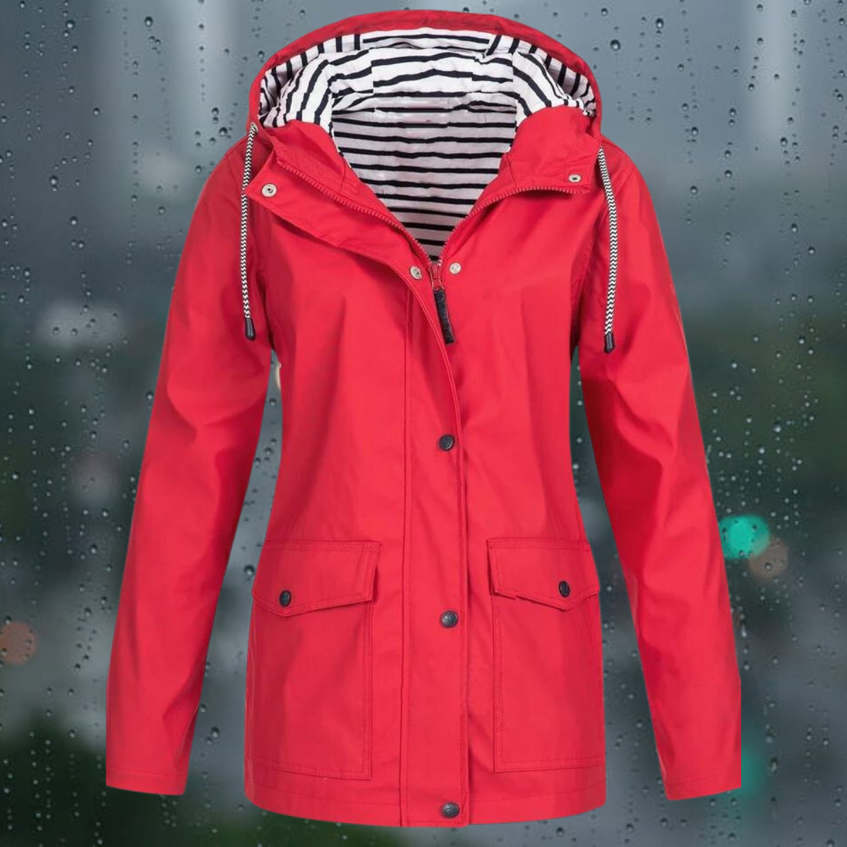 Trenchcoat Lange Mouw Casual Dames