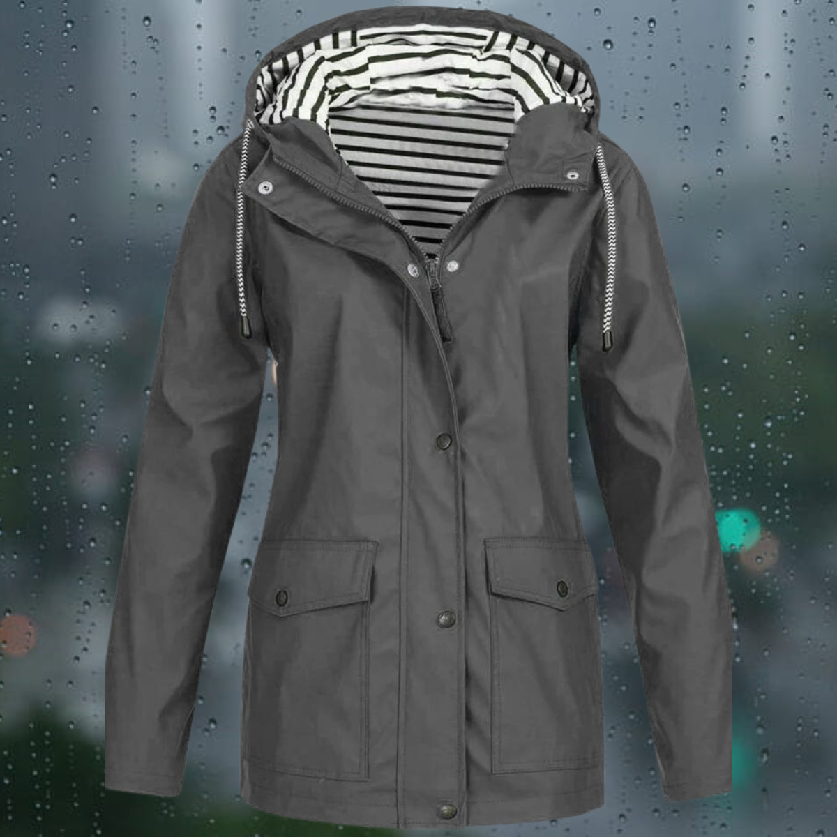 Trenchcoat Lange Mouw Casual Dames