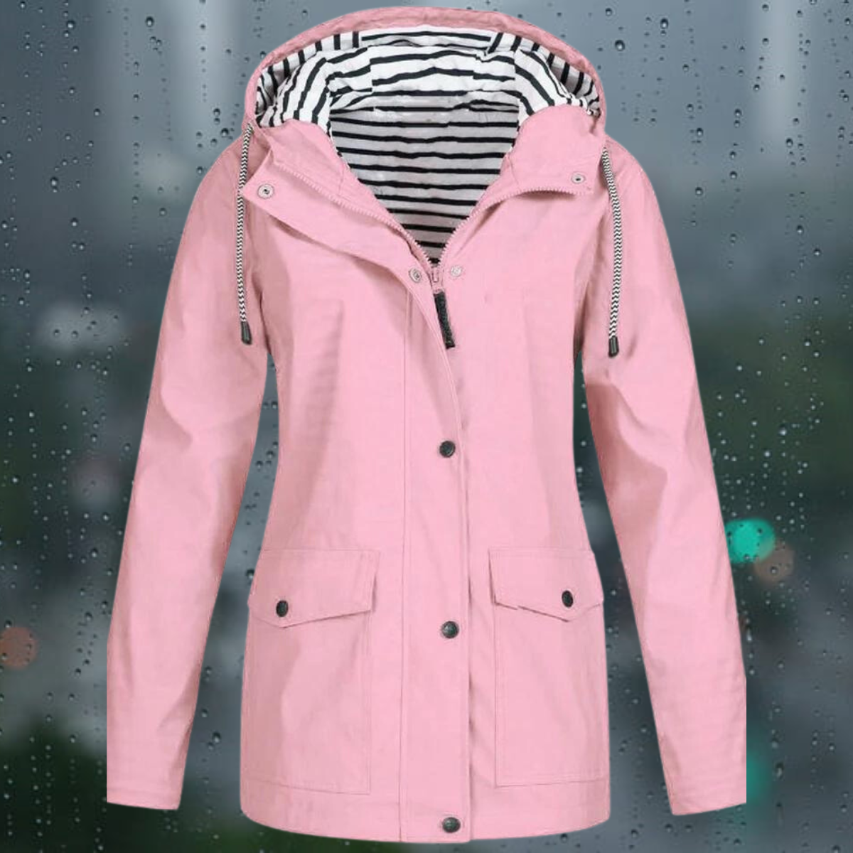 Trenchcoat Lange Mouw Casual Dames