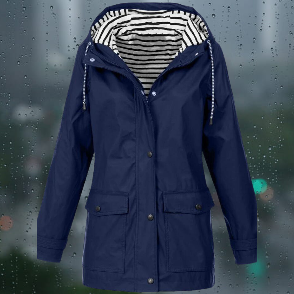 Trenchcoat Lange Mouw Casual Dames