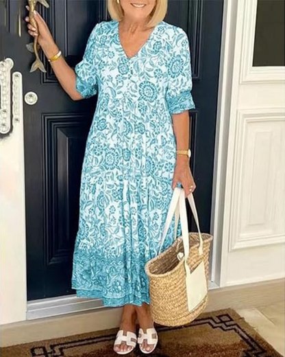 Dames Boho Jurk Elegante Pasvorm
