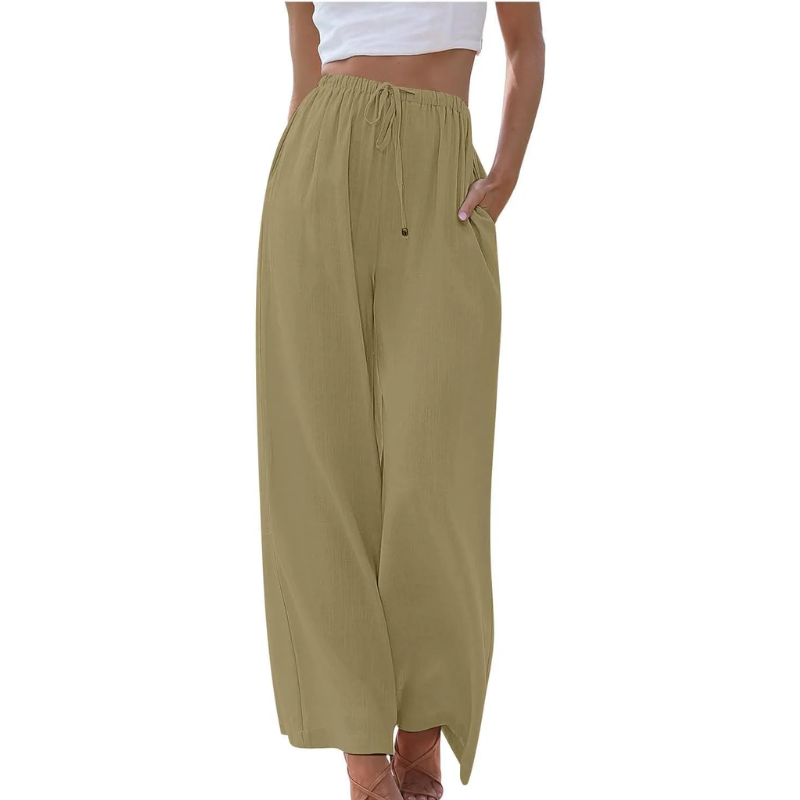 Linnen Broek Elegante Katoen Zomerkleding voor Dames
