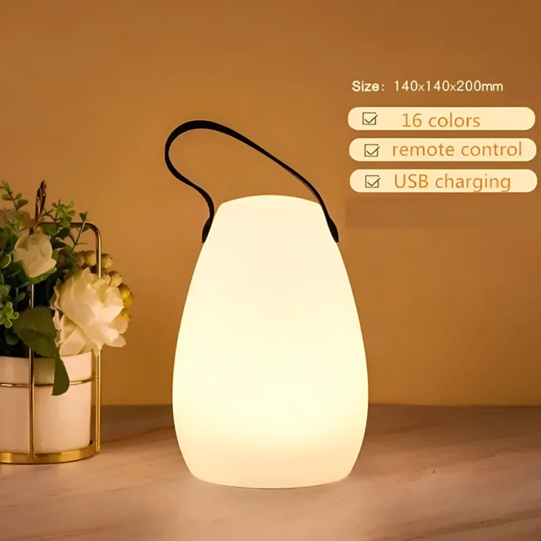 Draadloze led tafellamp met dimfunctie en kleurstanden voor binnen en buiten