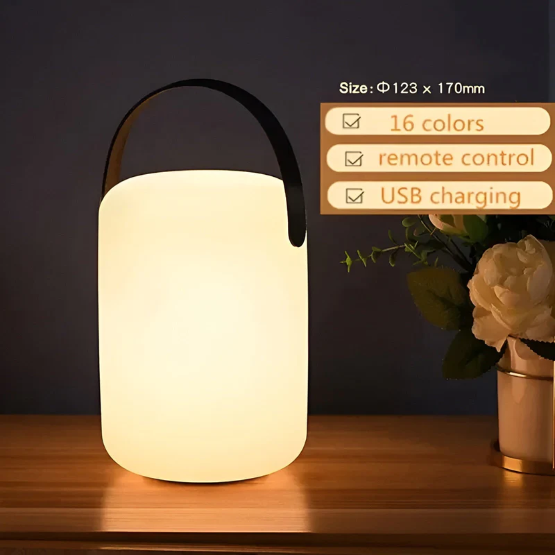 Draadloze led tafellamp met dimfunctie en kleurstanden voor binnen en buiten