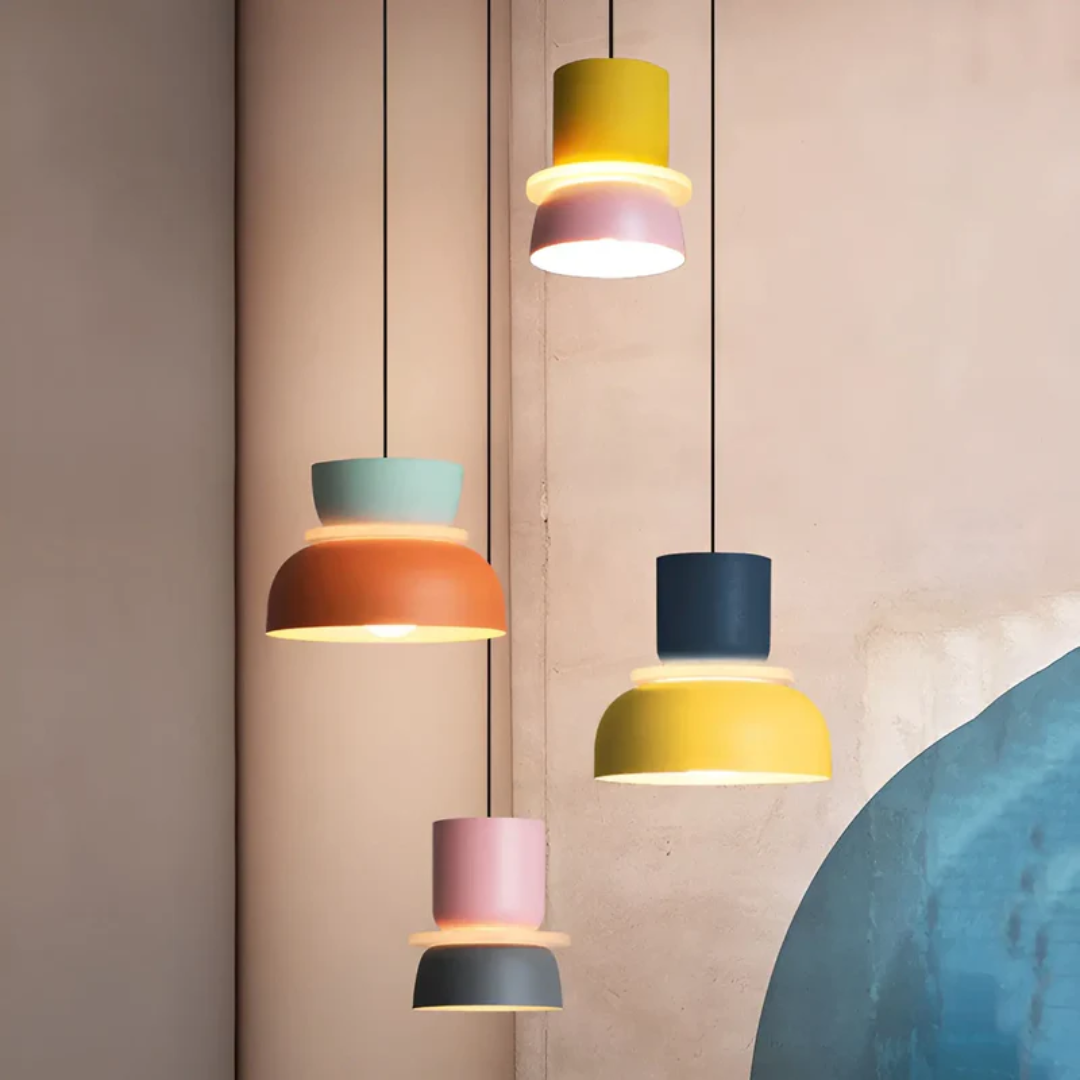 Kleurrijke LED Hanglamp Metaal Modern Design Woonkamer Slaapkamer