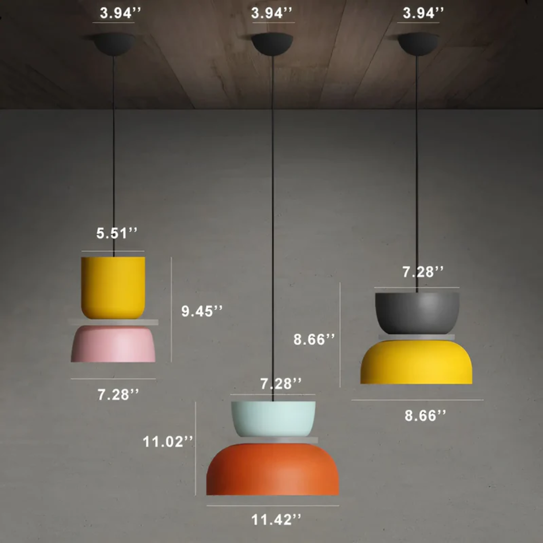 Kleurrijke LED Hanglamp Metaal Modern Design Woonkamer Slaapkamer