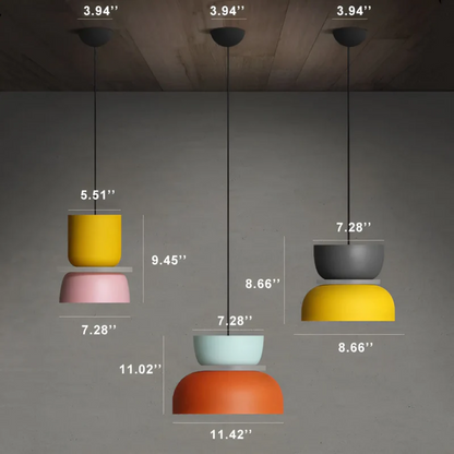 Kleurrijke LED Hanglamp Metaal Modern Design Woonkamer Slaapkamer