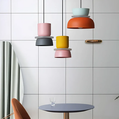 Kleurrijke LED Hanglamp Metaal Modern Design Woonkamer Slaapkamer