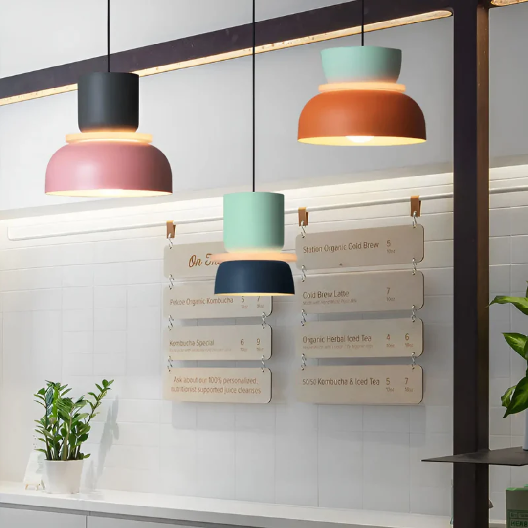 Kleurrijke LED Hanglamp Metaal Modern Design Woonkamer Slaapkamer