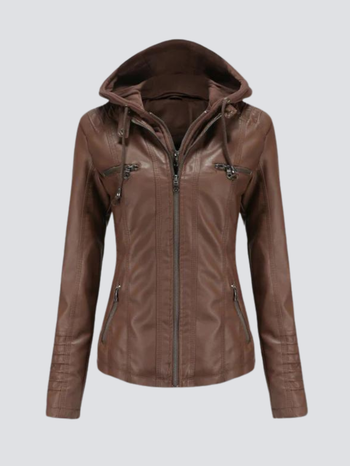 Leren Jas Comfortabel Zwart Dame