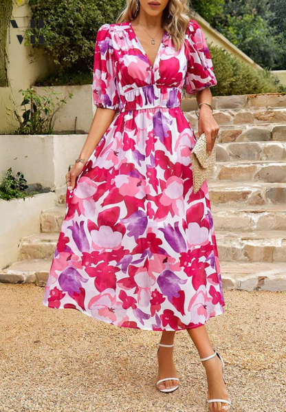 Dames Jurk Elegant Slimvallend