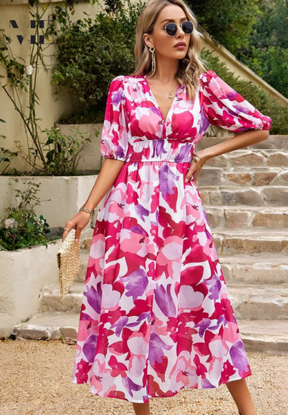 Dames Jurk Elegant Slimvallend