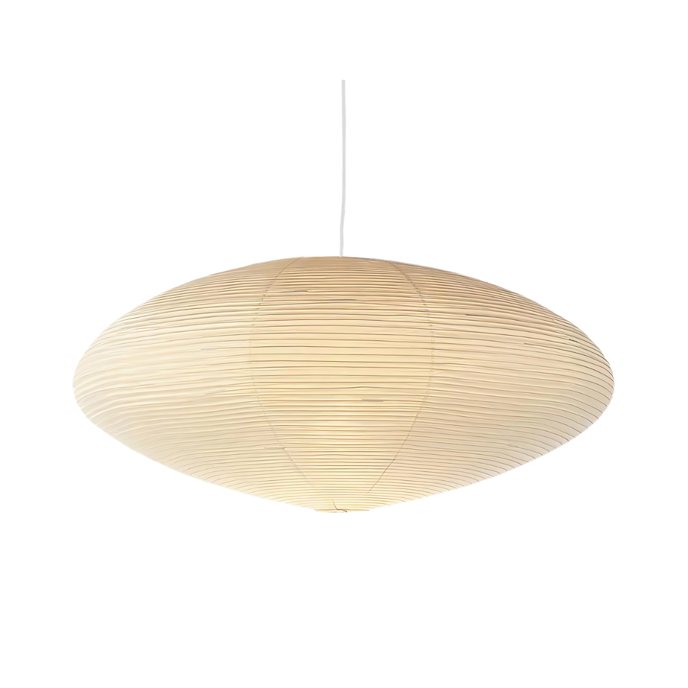 Plafondlamp Mulberry Papier Japandi Design Ø50 Ø60 LED Dimbaar Wit Geometrisch