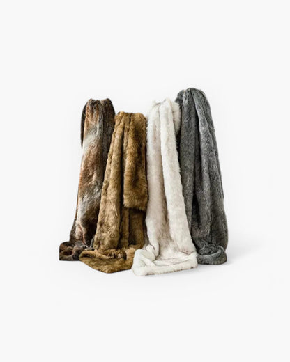 Imitatiebont Plaid 127x152cm of 150x200cm Wit Bruin Grijs Goud Scandinavische Woonkamer Slaapkamer Decoratieve Luxe Zachte Textiel Premium Woondeken