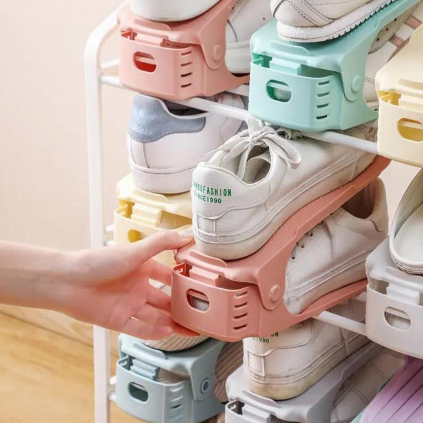Schoenenrek – Ruimtebesparend Organizer voor Alle Schoentypes – Verstelbaar en Antislip