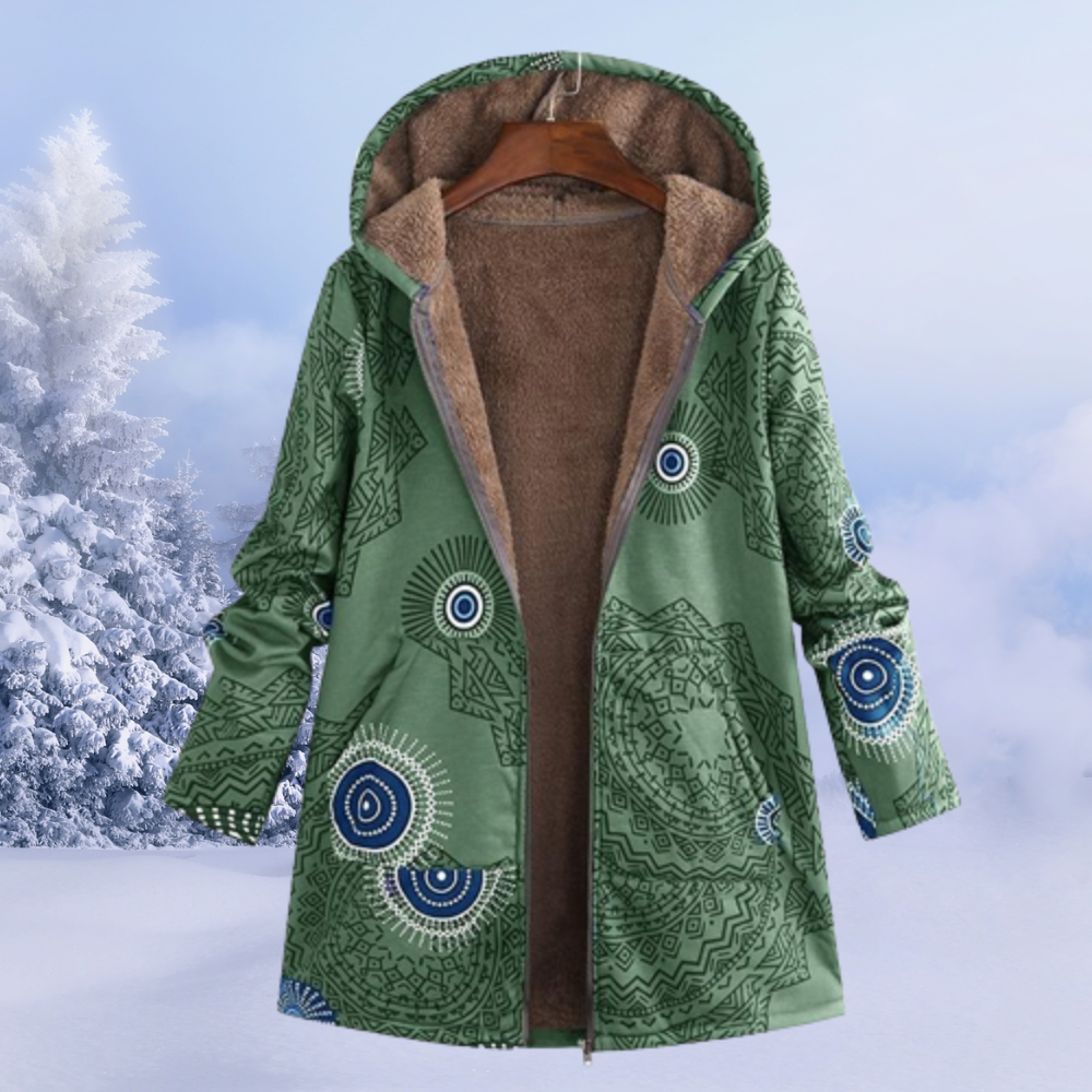 Dames Jas met Opvallende Print Comfortabel en Stijlvol → Dames Jas Met Opvallende Print Comfortabele Stijlvolle Jas