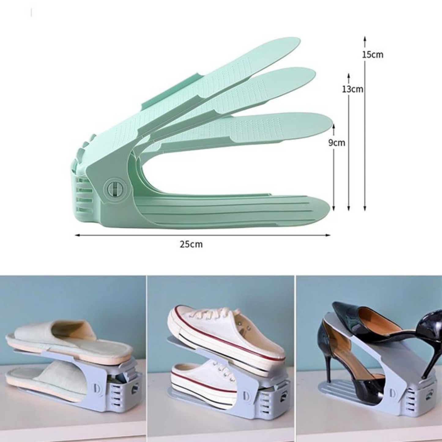 Schoenenrek – Ruimtebesparend Organizer voor Alle Schoentypes – Verstelbaar en Antislip