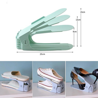 Schoenenrek – Ruimtebesparend Organizer voor Alle Schoentypes – Verstelbaar en Antislip