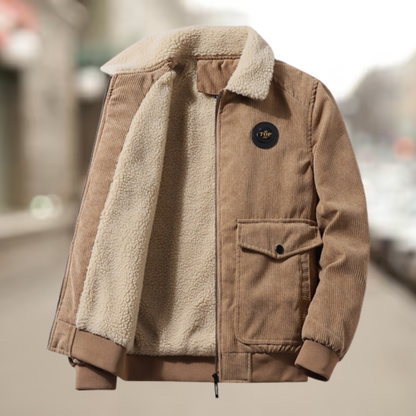 Stevige Corduroy Jas Heren voor Buiten