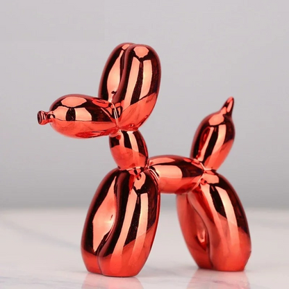 Ballon Hond Beeld Modern Kunst Resin Decoratie Sculptuur Metallic