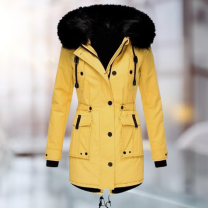 Verena | Elegante Coat met Wolcol van Katoen
