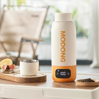 Elektrisch Verwarmbare Waterfles met Temperatuurregeling – 500ml Slimme Drinkfles voor Warme Dranken