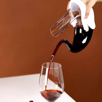 Wijnkaraf Met Beluchter 1500ml Kristalglas Handgeblazen