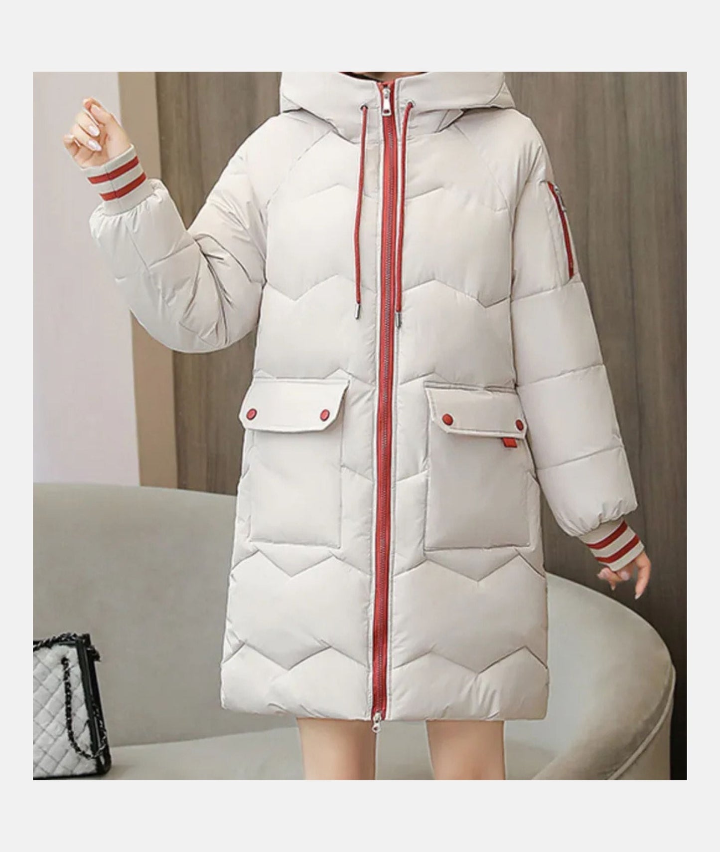 Dames Winterjas Warm en Stijlvol met Elegante Pasvorm