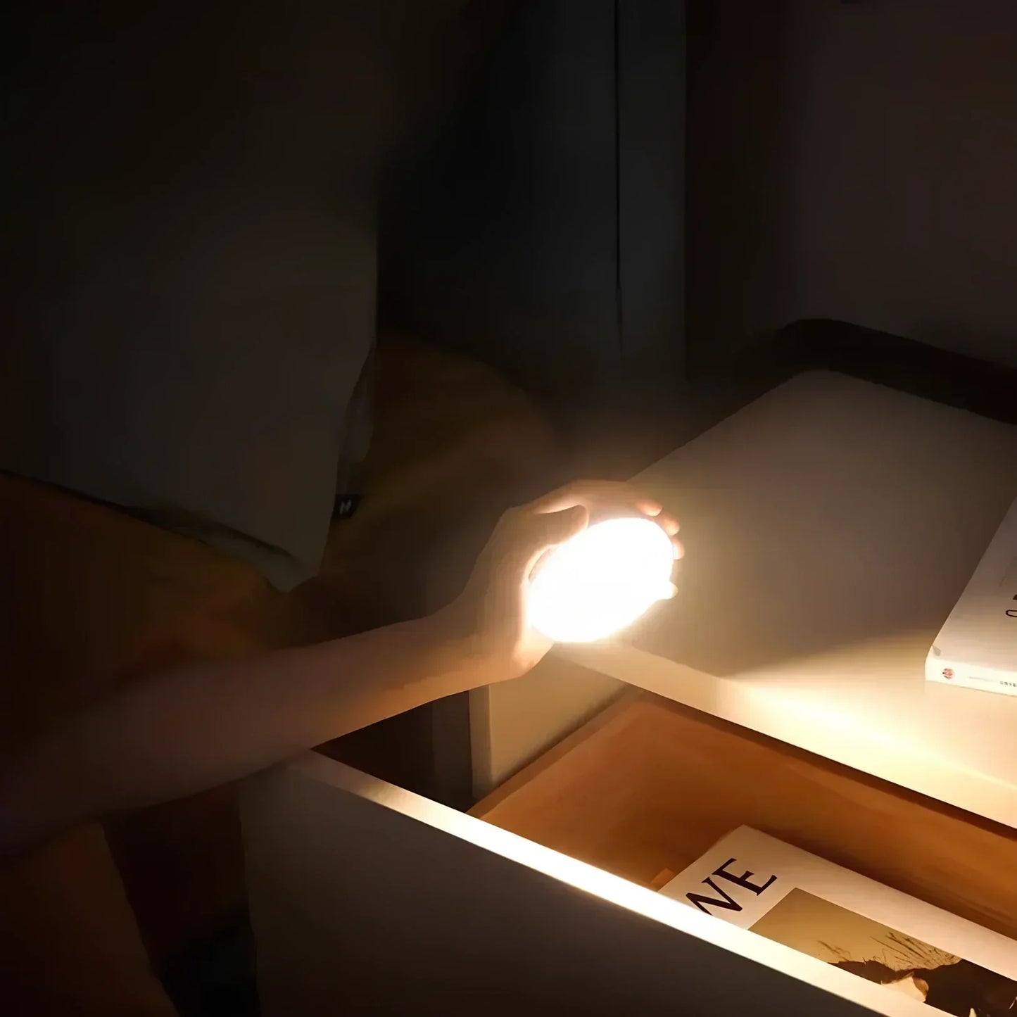 Bewegingssensor Lamp Draadloos ABS Compact Hal Trap Kast Nachtlamp Automatisch Licht USB Oplaadbaar