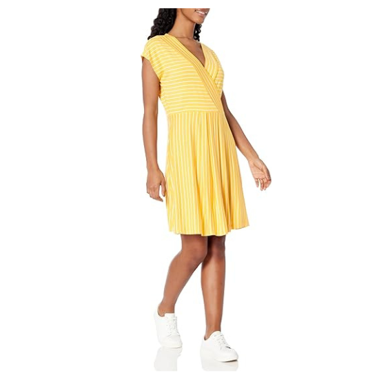 Gestreepte Jurk voor Vrouwen Zomer Wrap Design - StudioMarella