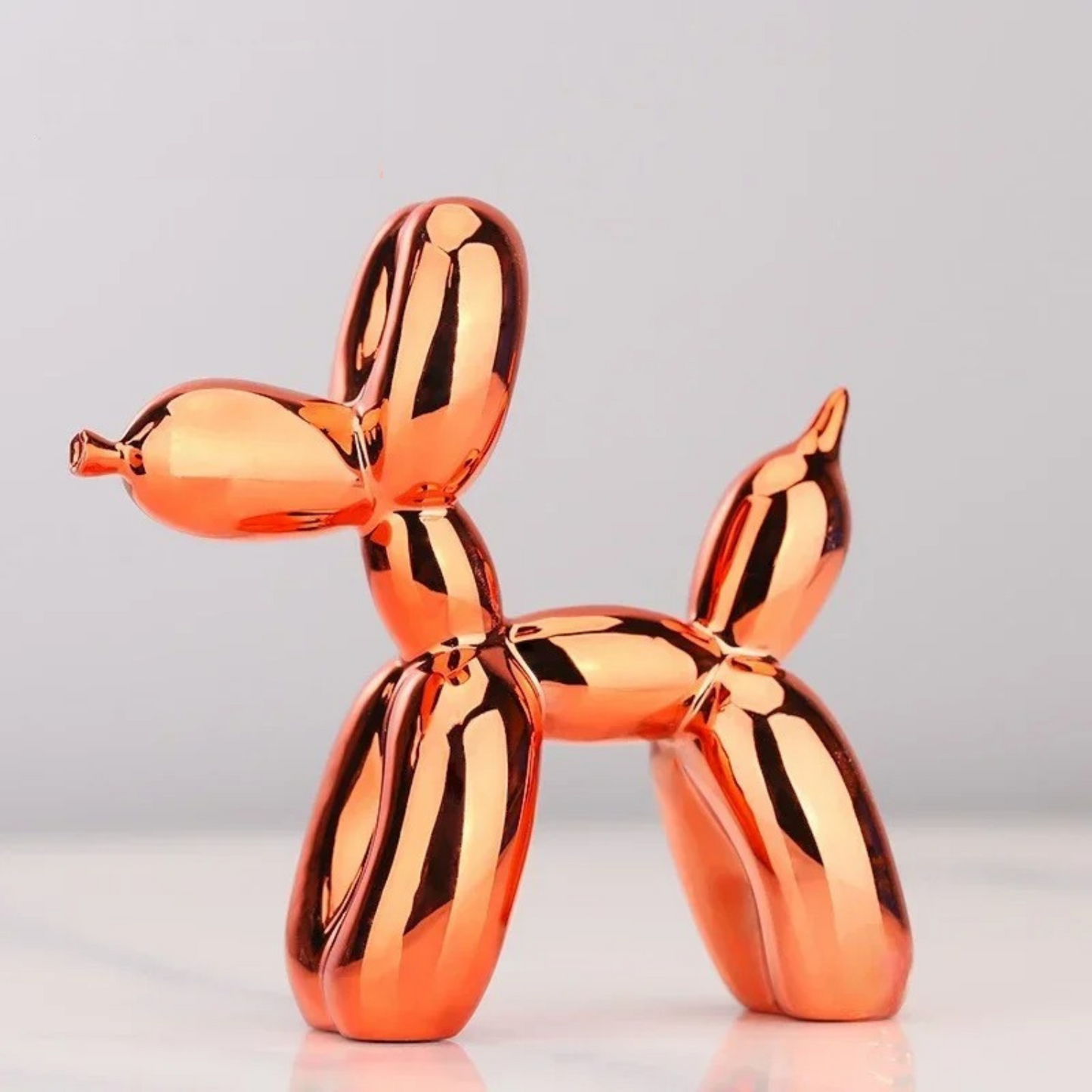 Ballon Hond Beeld Modern Kunst Resin Decoratie Sculptuur Metallic