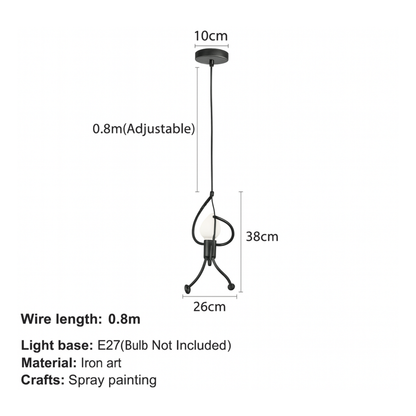 Unieke Wandlamp Klimmende Man — Industrieel Design Sculptuur — Scandinavische Wand Verlichting