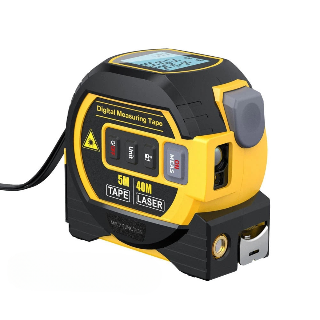 3-in-1 Infrarood Laser Meetlint - Digitale Rolmaat met Laser 40m Bereik - Compact Meetinstrument voor Binnen en Buiten