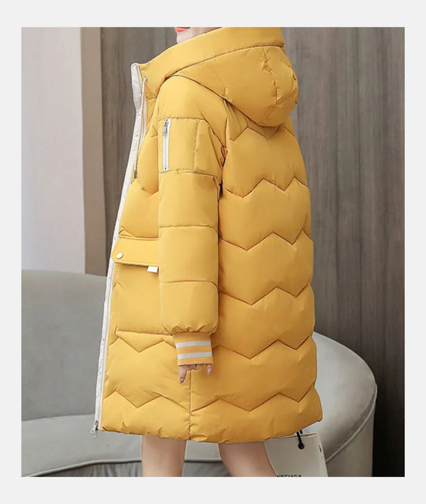 Dames Winterjas Warm en Stijlvol met Elegante Snit