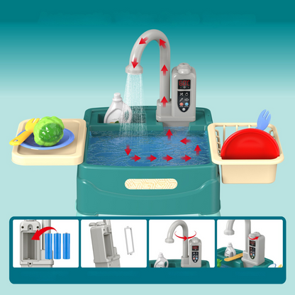 Interactieve Speelkeuken met Waterpomp en Spoelbak voor Fantasievol Rollenspel