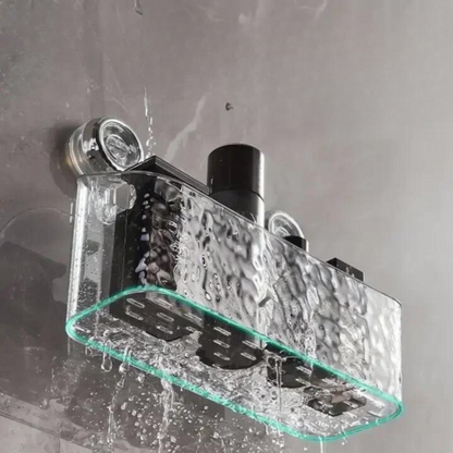 Opbergmand met Zuignappen – Badkamer Organizer Zonder Boren voor Douche en Keuken