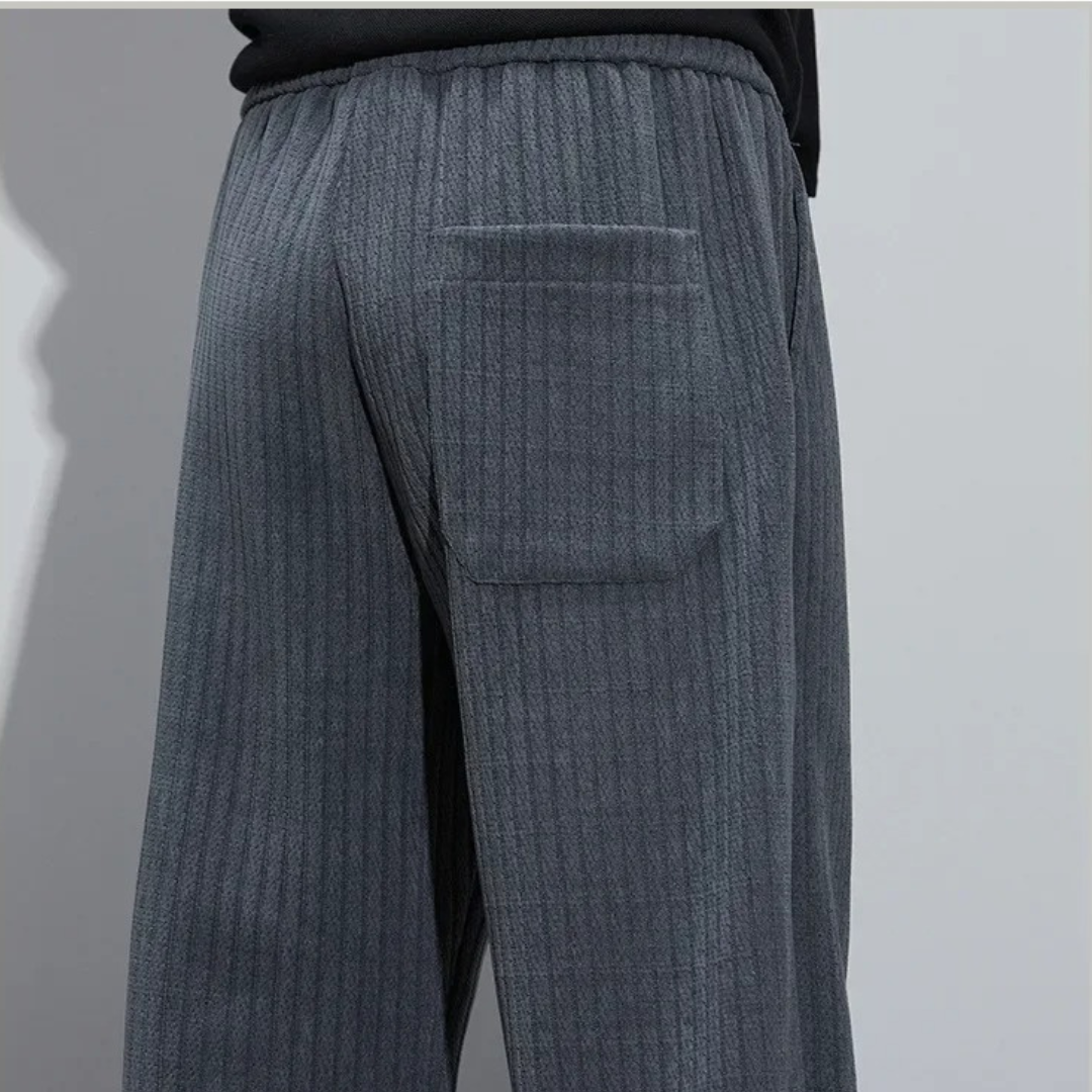 Herenbroek Zomer Wijde Broek met Trekkoord Comfortabel