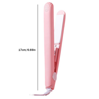 Compact Keramisch Haarstyler voor Krullen en Glad Haar met 3D-Platen Roze Paars Blauw Wit Groen Geel Snel Opwarmen 45 Seconden Instelbare Temperatuur Reisstyler