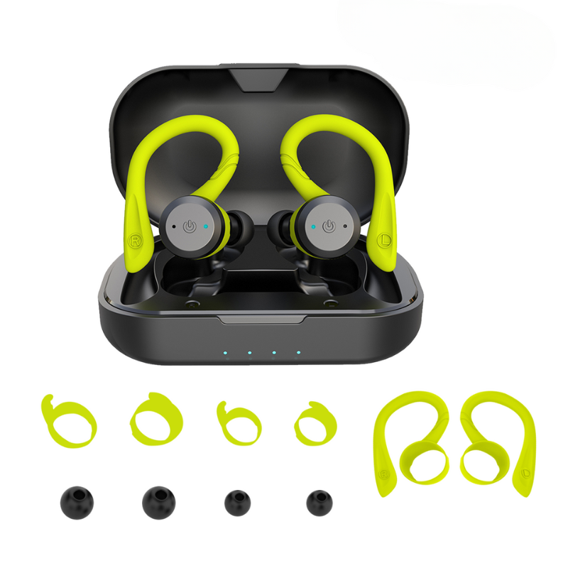 Draadloze Sportoordopjes Waterdicht IPX7 met 20 Uur Speeltijd | Bluetooth 5.0 voor Zwemmen en Fitness | Ergonomische Pasvorm