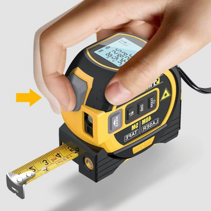 3-in-1 Infrarood Laser Meetlint - Digitale Rolmaat met Laser 40m Bereik - Compact Meetinstrument voor Binnen en Buiten