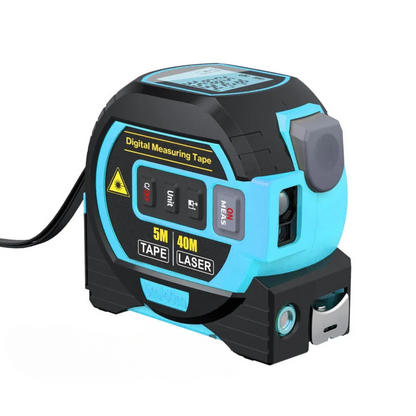 3-in-1 Infrarood Laser Meetlint - Digitale Rolmaat met Laser 40m Bereik - Compact Meetinstrument voor Binnen en Buiten