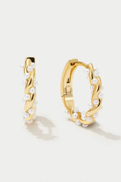 Gouden Oorringen met Parel – Elegante Tijdloze Sieraden