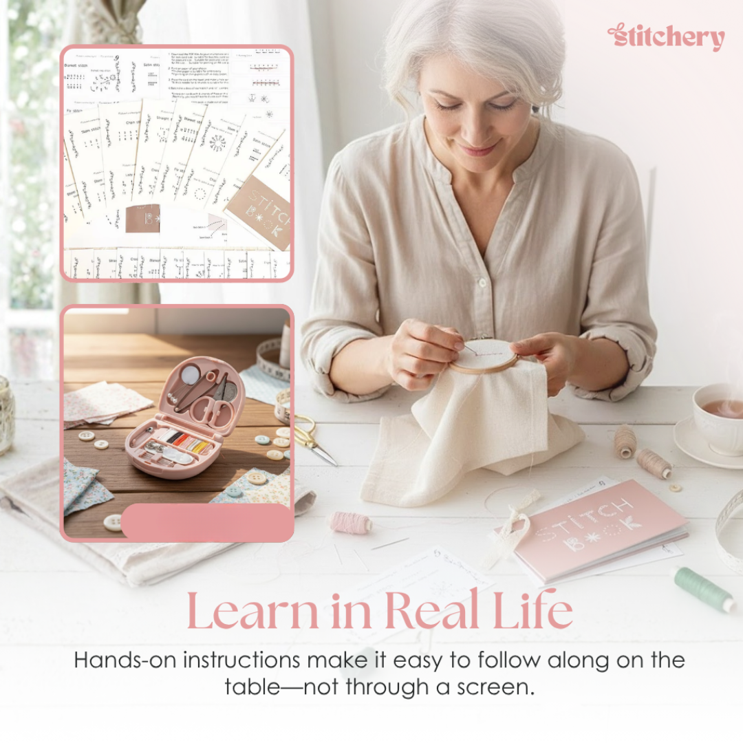 Mini Borduurboek voor Creatieve Handwerkprojecten – Leer 50+ Steektechnieken
