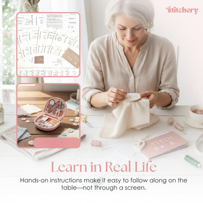 Mini Borduurboek voor Creatieve Handwerkprojecten – Leer 50+ Steektechnieken