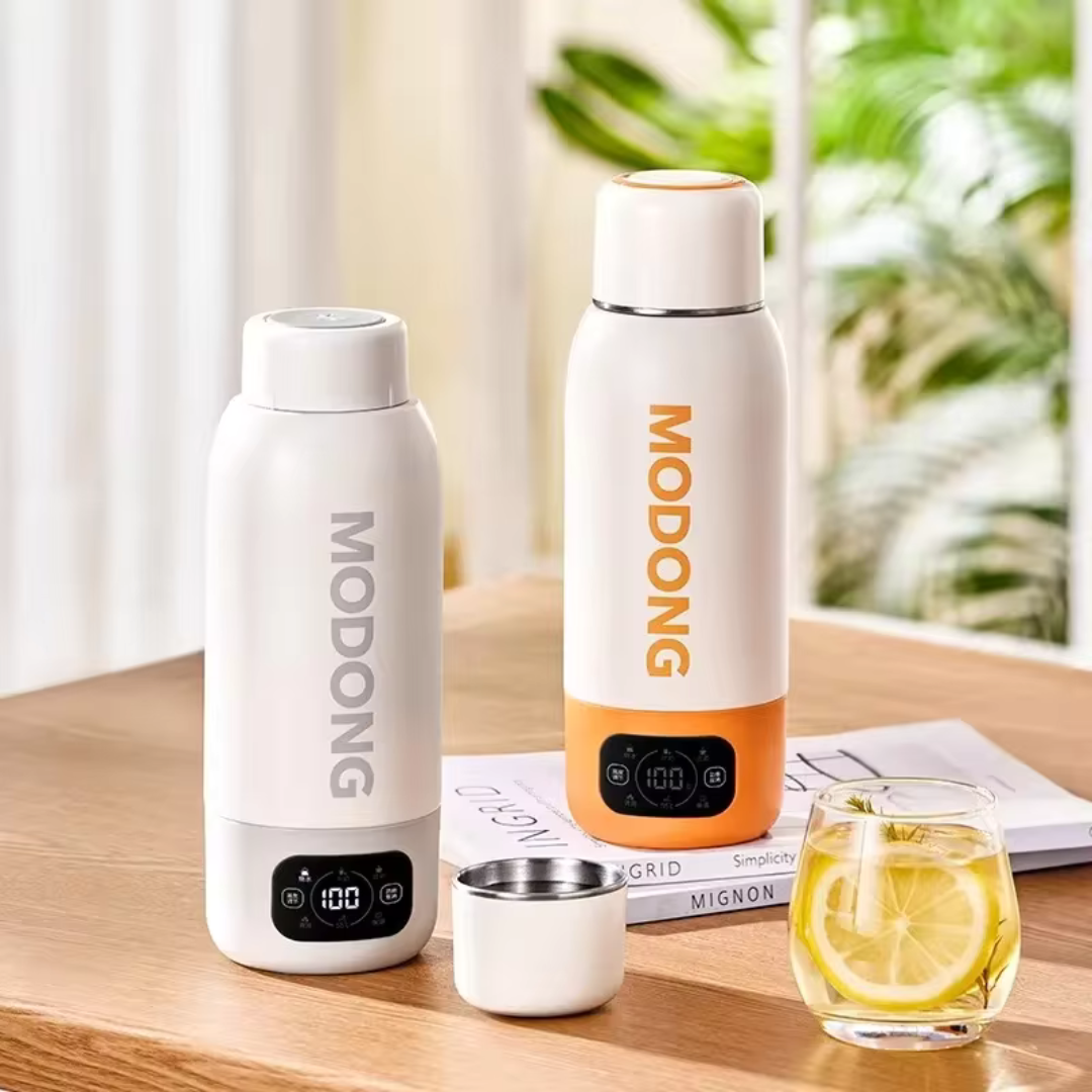 Elektrisch Verwarmbare Waterfles met Temperatuurregeling – 500ml Slimme Drinkfles voor Warme Dranken